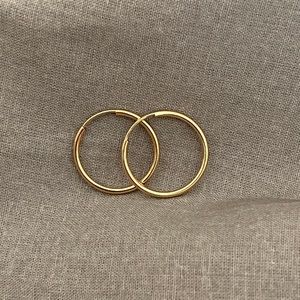 Custom order two sets 14k Gold Filled Hoop Earrings Hoops